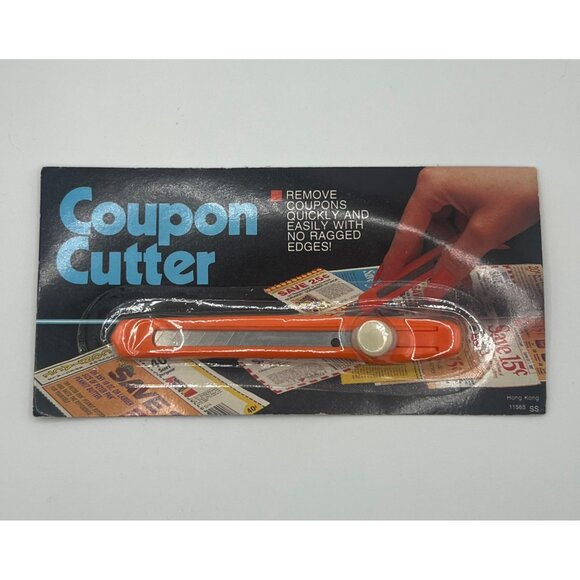 Vintage NOS Coupon Cutter‎ Made In Hong Kong Craft Cutter Package Opener - Picture 1 of 4